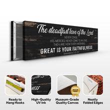 Load image into Gallery viewer, The Steadfast Love of the Lord Lamentations 3:22-23 Faith Sign