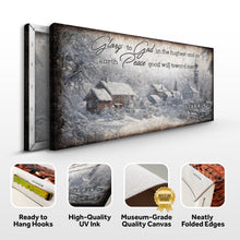 Load image into Gallery viewer, Vintage Christmas Village Luke 2:14 Scripture Sign II