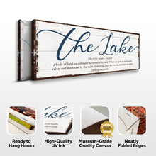 Load image into Gallery viewer, The Definition Of Lake Sign