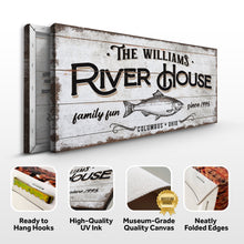 Load image into Gallery viewer, Personalized River House Sign