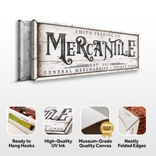 Load image into Gallery viewer, Personalized Mercantile Sign