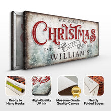 Load image into Gallery viewer, Family Welcome To Christmas Sign IV