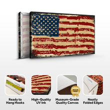 Load image into Gallery viewer, American Flag Canvas Wall Art