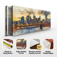 Load image into Gallery viewer, New York City Night View Canvas Wall Art