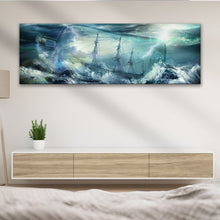 Load image into Gallery viewer, Pirate Ship In A Bottle Canvas Wall Art