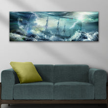 Load image into Gallery viewer, Pirate Ship In A Bottle Canvas Wall Art