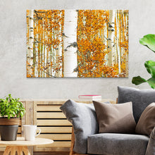 Load image into Gallery viewer, Autumn Tree Barks Canvas Wall Art