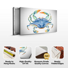 Load image into Gallery viewer, Crab Watercolor Canvas Wall Art IV