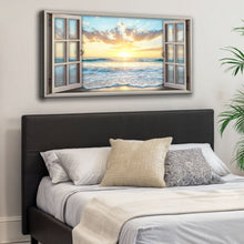 Load image into Gallery viewer, Sunrise Beach Window Scenery Wall Art