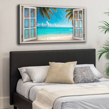 Load image into Gallery viewer, Coconut Palm Beach Window Scenery Wall Art