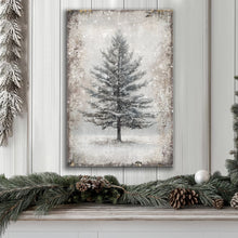 Load image into Gallery viewer, Vintage Christmas Tree Wall Art IX