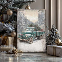 Load image into Gallery viewer, Vintage Truck With Christmas Tree Wall Art