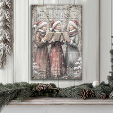 Load image into Gallery viewer, Vintage Christmas Carolers Wall Art