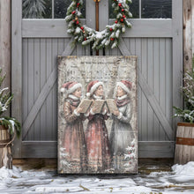 Load image into Gallery viewer, Vintage Christmas Carolers Wall Art