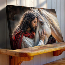 Load image into Gallery viewer, Jesus And Horse Faith Wall Art