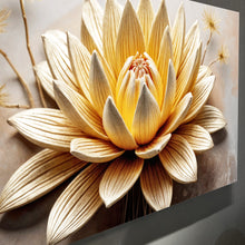 Load image into Gallery viewer, Golden Lotus Minimalist Abstract Wall Art II