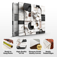 Load image into Gallery viewer, Abstract Black &amp; White Wall Sculpture Wall Art