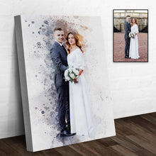 Load image into Gallery viewer, Custom Anniversary Watercolor Portrait