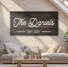 Load image into Gallery viewer, Wooden Family Name Sign
