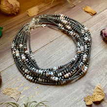 Load image into Gallery viewer, Wild Horse &amp; Sterling Silver Pearl Necklace