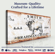 Load image into Gallery viewer, Brahman Cattle Sign