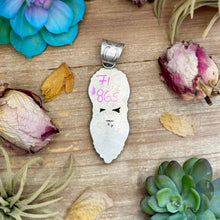 Load image into Gallery viewer, 71 - Sterling Silver Easter Blue Turquoise &amp; Buffalo Nickel Pendant by Shay Pfeiffer
