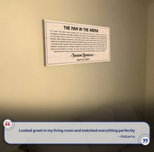 Load image into Gallery viewer, The Man In The Arena Sign IV