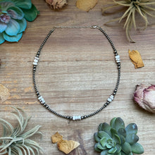 Load image into Gallery viewer, Wild Horse &amp; Sterling Silver Pearl Necklace