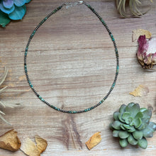 Load image into Gallery viewer, Faceted African Turquoise Necklace – 19"  – 3mm