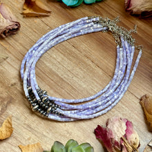 Load image into Gallery viewer, Purple Shell Necklace –  15"