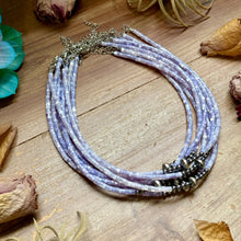 Load image into Gallery viewer, Purple Shell Necklace –  15"