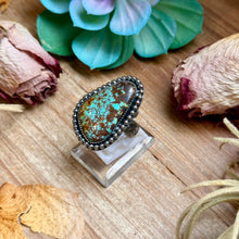 Load image into Gallery viewer, MJ Freeform Turquoise Ring – Sterling Silver