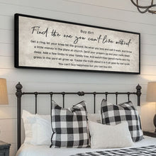 Load image into Gallery viewer, Find The One You Can't Live Without Family Sign III