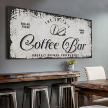 Load image into Gallery viewer, Coffee Bar Sign IV