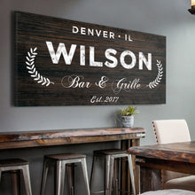 Load image into Gallery viewer, Bar and Grill Sign IV