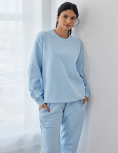Load image into Gallery viewer, Basics Dream Blue Unisex Crewneck