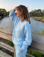 Load image into Gallery viewer, Basics Dream Blue Unisex Crewneck