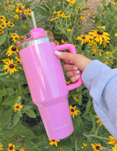 Load image into Gallery viewer, Basics Pink 40 oz Tumbler