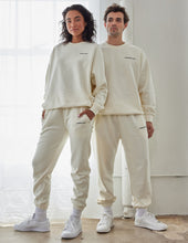 Load image into Gallery viewer, Basics White Sand Unisex Crewneck