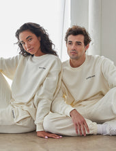 Load image into Gallery viewer, Basics White Sand Unisex Crewneck