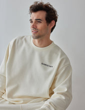 Load image into Gallery viewer, Basics White Sand Unisex Crewneck