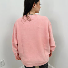 Load image into Gallery viewer, Blossom Pink Oversized Corded Crew