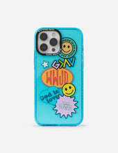 Load image into Gallery viewer, Blue Sticker Collage Phone Case