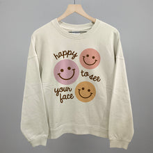 Load image into Gallery viewer, Happy To See Your Face (Smiley Faces + Script)