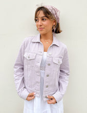 Load image into Gallery viewer, But God Cropped Denim Jacket
