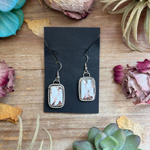 Load image into Gallery viewer, Sterling Silver Wild Horse Jasper Dangle Earrings – Handmade by Artist Jason Ogg