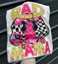 Load image into Gallery viewer, RAD MOM neon face tee or sweatshirt