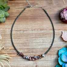 Load image into Gallery viewer, 14” Wild Horse Choker – Sterling Silver Pearls