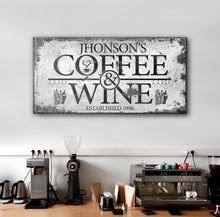 Load image into Gallery viewer, Coffee and Wine Sign
