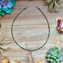 Load image into Gallery viewer, Faceted African Turquoise Necklace – 19"  – 3mm
